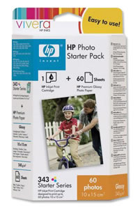 Hewlett Packard [HP] No. 343 Photo Starter Pack